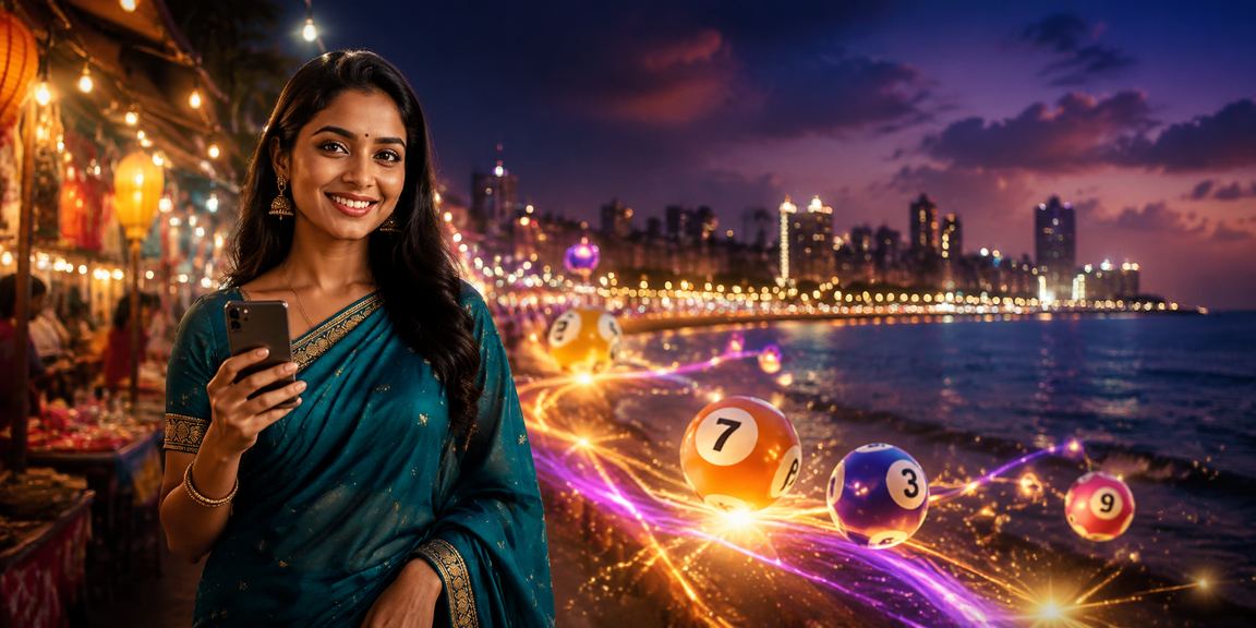 People enjoying lottery games on mobile devices in Mumbai's Bandra area